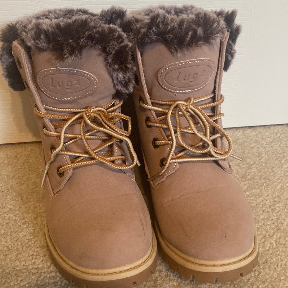 Lugz ankle fur boots